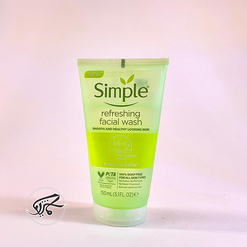 ژل شستشوی شاداب کننده سبز سیمپل Simple Refreshing Facial Wash