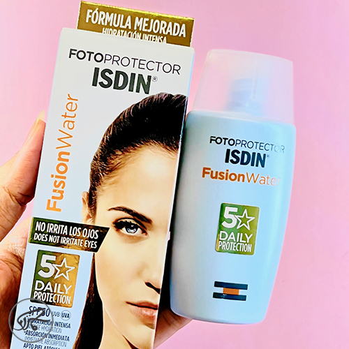 ضد آفتاب بی رنگ ایزدین اورجینال مدل ISDIN SPF 50 Fusion Water Daily