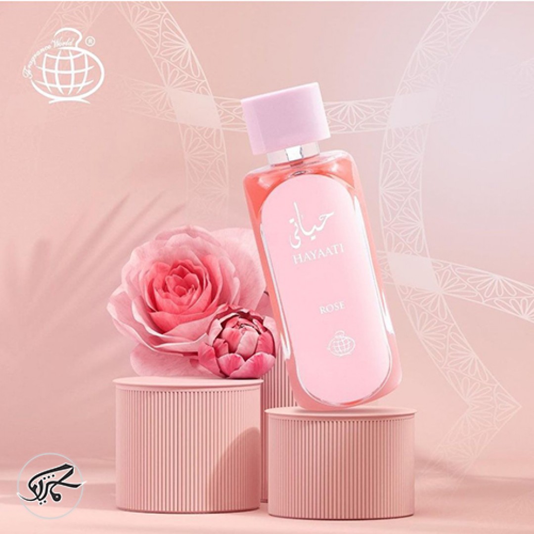 ادوپرفیوم فرگرانس ورد حیاتی زنانه مدل رز Fragrance World Hayaati Rose