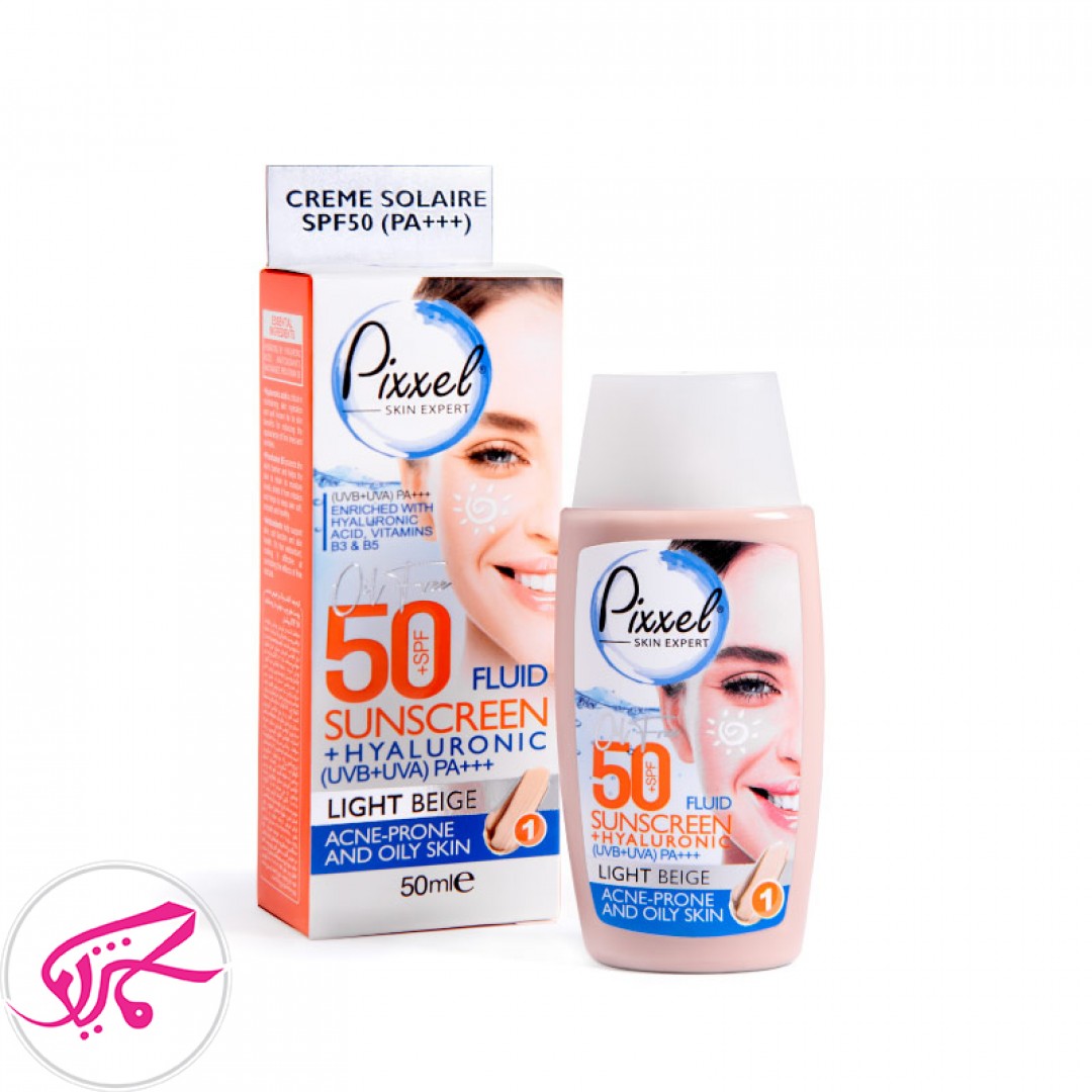 ضد آفتاب بژ روشن پیکسل مناسب پوست چرب SPF50 حجم ۵۰ میل