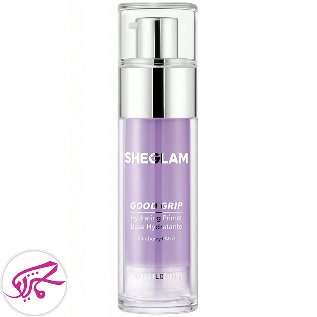 پرایمر بلوبری آبرسان شیگلم SHEGLAM GOOD GRIP HYDRATING PRIMER BLUEBERRY+AHA 45 ml