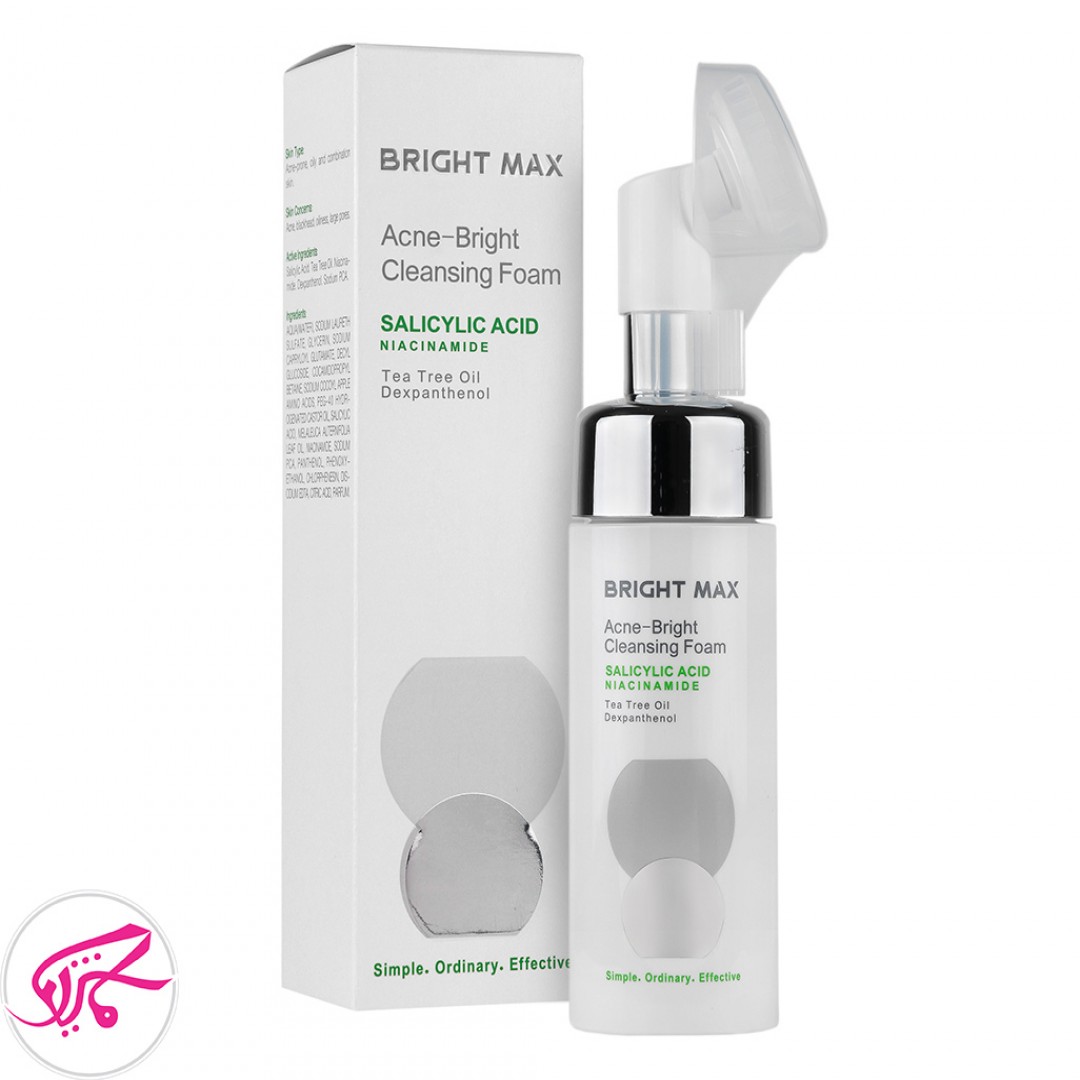فوم پاک کننده صورت آکنه برایت مکس Acne Bright Max Cleansing Foam