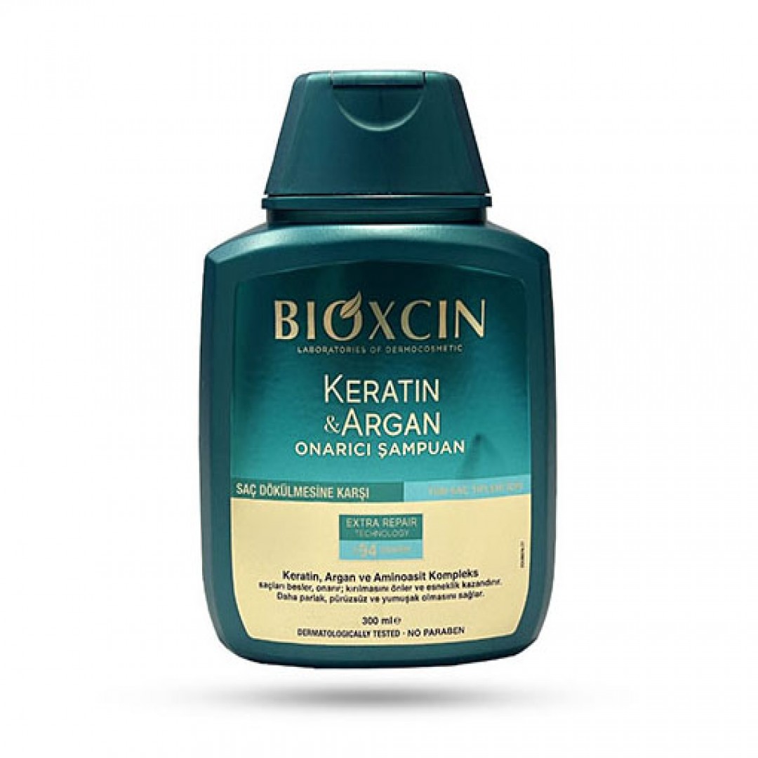 شامپو کراتین آرگان بیوکسین ترمیم کننده حجم 300 میل BIOXCIN