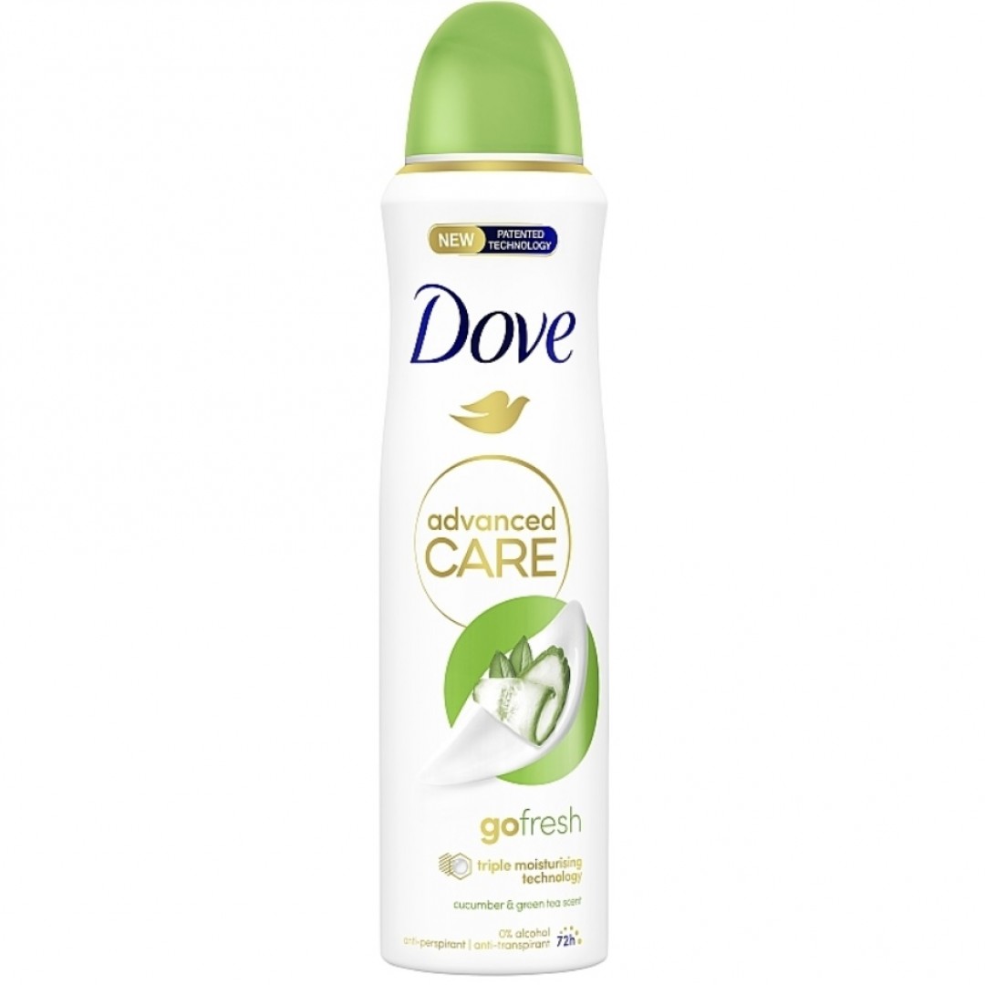 اسپری ضدتعریق داو رایحه خیار و چای سبز نسخه اورجینال انگلیسی (تولید جدید) Dove 250ml