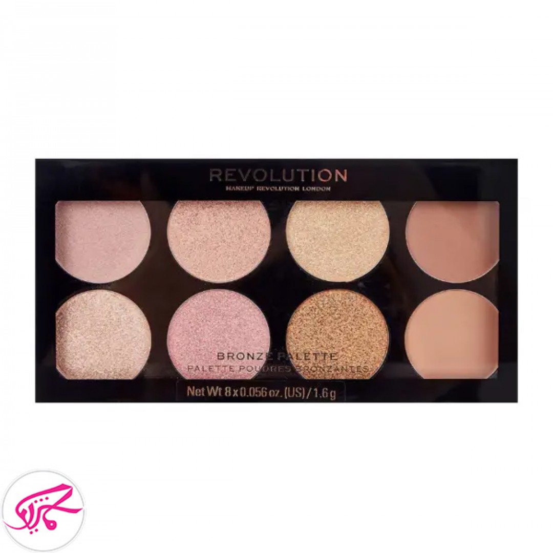 پالت رژگونه رولوشن مدل GOLDEN SUGAR 2 ROSE GOLD