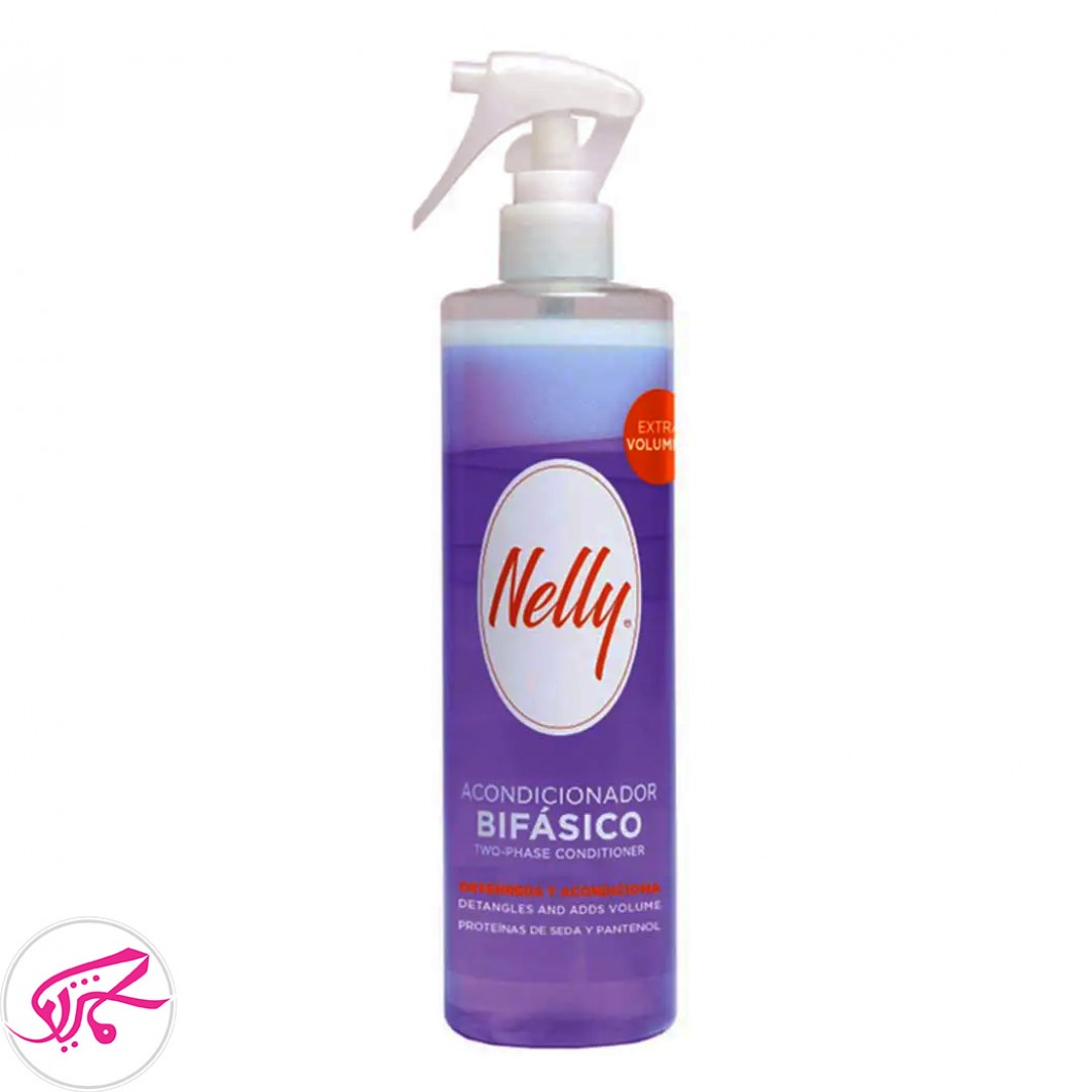 اسپری دوفاز حجم دهنده و ترمیم کننده نلی  400ml  Nelly Extra Volume