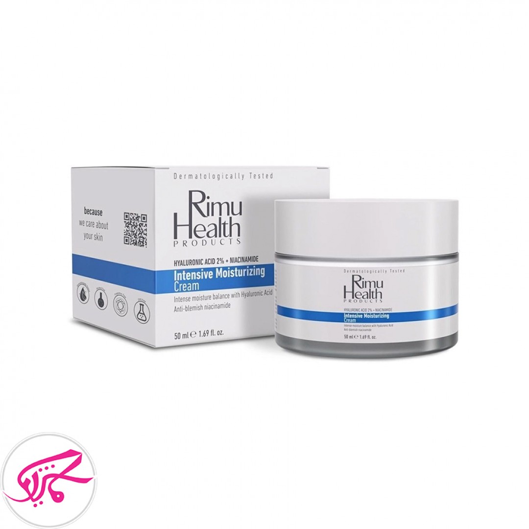 کرم مرطوب‌کننده حاوی هیالورونیک اسید و نیاسینامید ریمو هلث Rimu Health Intensive Moisturizig