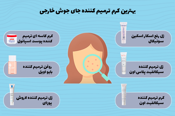 بهترین کرم ترمیم کننده برای درمان جای جوش خارجی