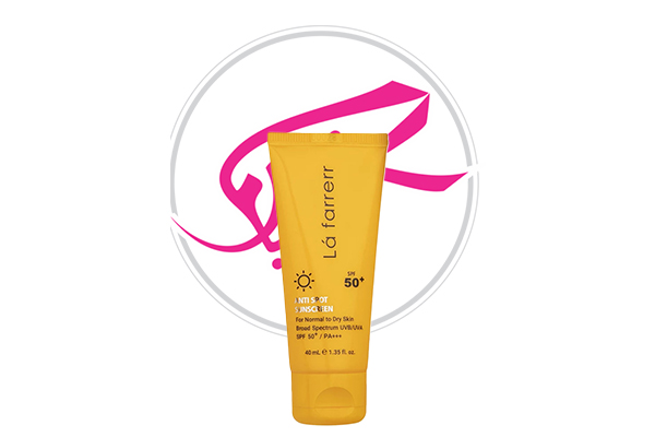 کرم ضد آفتاب ضد لک بی‌رنگ لافارر SPF 50 (پوست خشک و حساس)