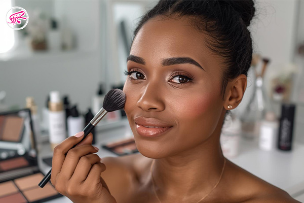 ترفندهای ماندگاری بیشتر رژگونه روی پوست گندمی