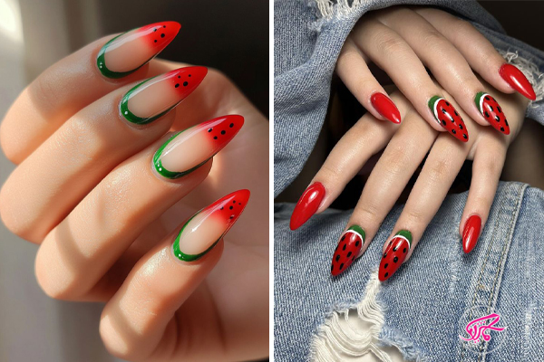 طرح ناخن یلدایی