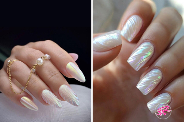 طرح ناخن صدفی