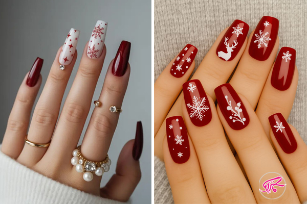 طراحی ناخن کریسمس