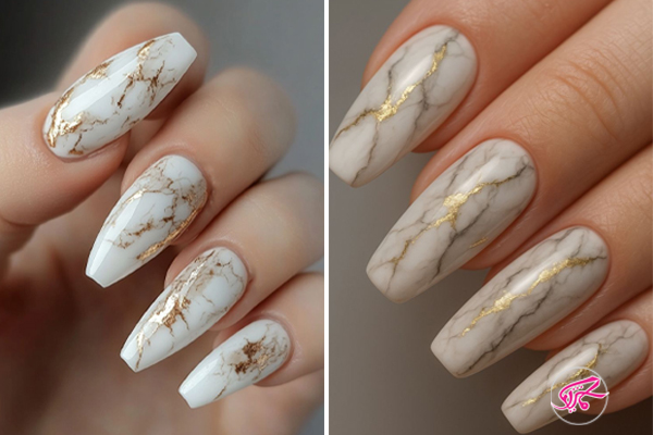 طرح ناخن مرمری