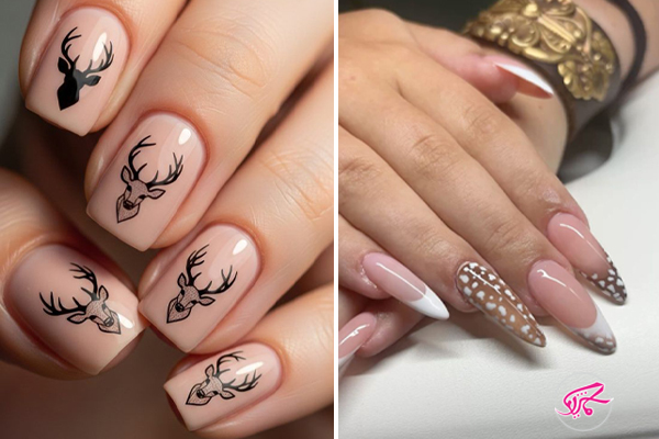 ناخن‌های طرح گوزن