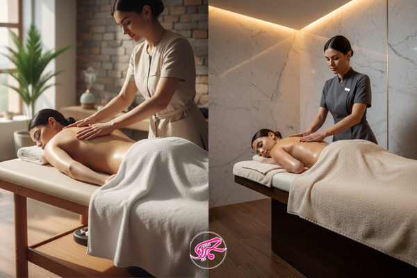 جلسه ماساژ حرفه‌ای در اسپا