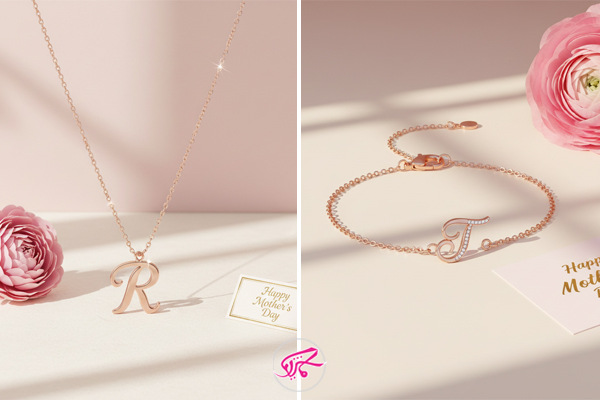 گردنبند یا دستبند با اسم یا حرف اول مامان