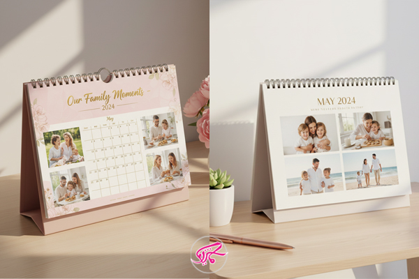 تقویم رومیزی اختصاصی با عکس‌های خانوادگی