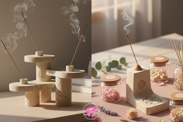 پک عود و بخور دست‌ساز با جای‌عود خاص