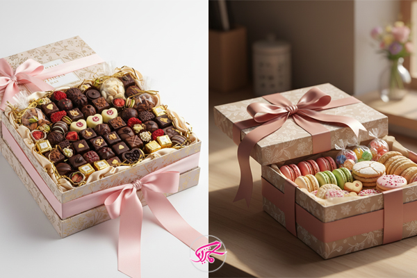 جعبه خوراکی یا تنقلات خاص برای روز مادر