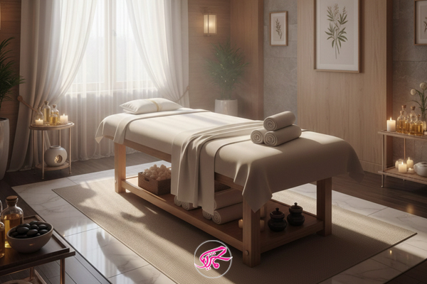 جلسه ماساژ حرفه‌ای در اسپا