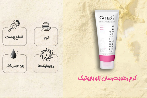 کرم رطوبت‌رسان ژنو بایوتیک پوست خشک و حساس