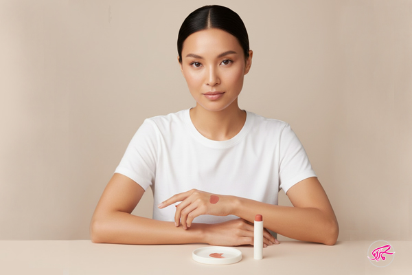 روش کشیدن رژگونه استیکی روی پوست چرب