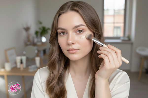 کرم پودر و پنکیک در ارایش چهره