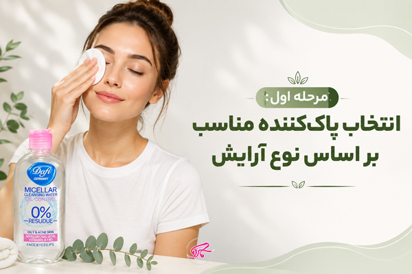 مرحله اول: انتخاب پاککننده مناسب بر اساس نوع آرایش