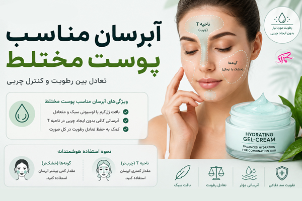آبرسان مناسب پوست مختلط
