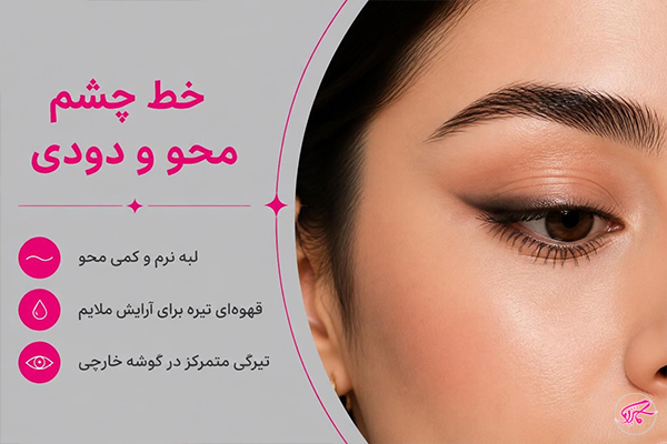  خط چشم محو و دودی