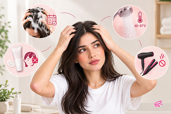 چطور چربی پوست سر را کنترل کنیم
