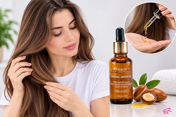 روغن آرگان برای نرمی و کاهش وز مو
